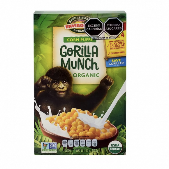 CEREAL GORILA MUNCH (CORN PUFFS) 284 G.
