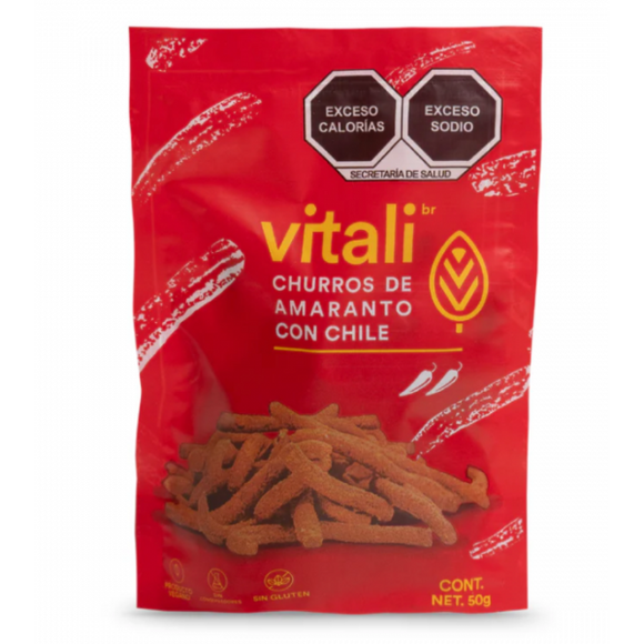 CHURROS AMARANTO C/CHILE VITALI  50G
