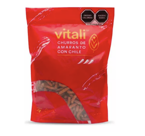 CHURROS AMARANTO C/CHILE VITALI 500G