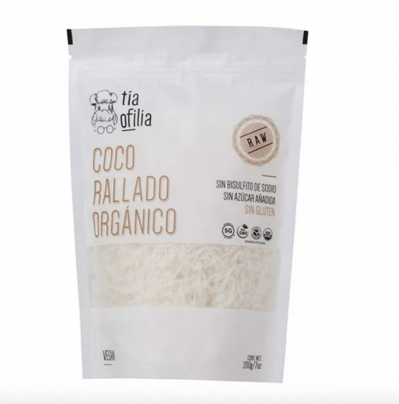 COCO RALLADO ORGANICO TIA OFILIA 200G