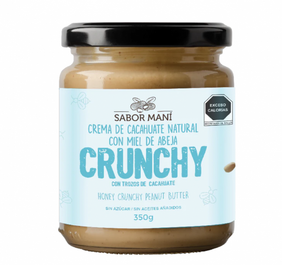 CREMA DE CACAHUATE MIEL CRUNCHY S MANI 350G