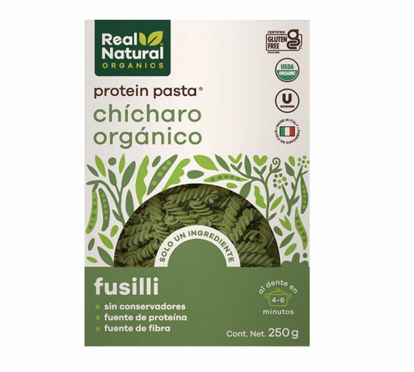FUSILLI REAL NAT CHICHARO VERDE ORG 250 G