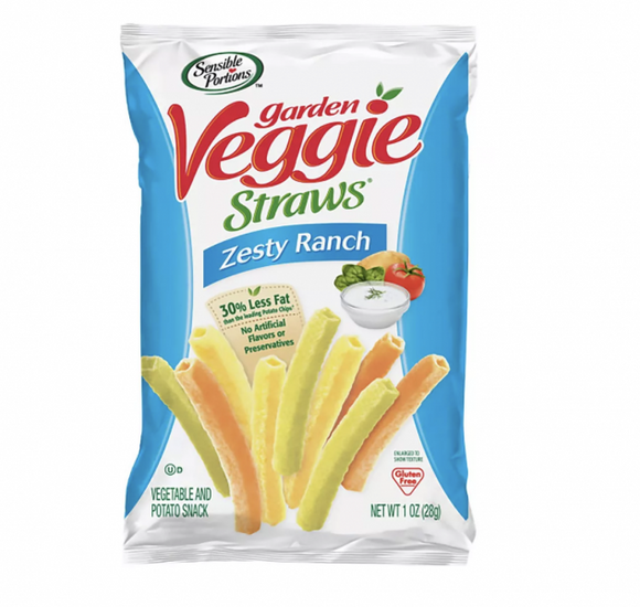 GARDEN VEGGIE STRAWS RANCH 28G