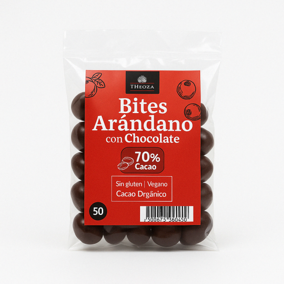 BITES THEOCA ARANDANO CHOCOLATE 70% 50G