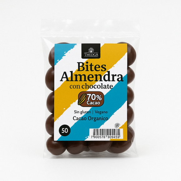 BITES THEOCA ALMENDRAS CHOCOLATE 70% 50G