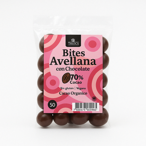 BITES THEOCA AVELLANA CHOCOLATE 70% 50G