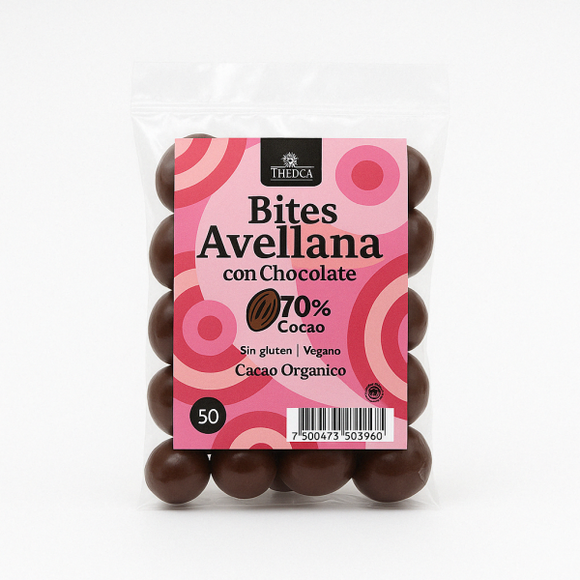 BITES THEOCA AVELLANA CHOCOLATE 70% 50G