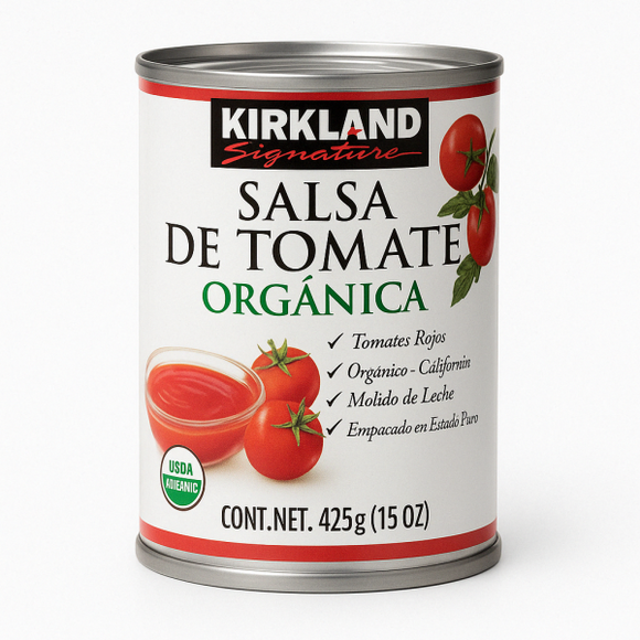 SALSA DE TOMATE KIRKLAND ORGANICA 425G