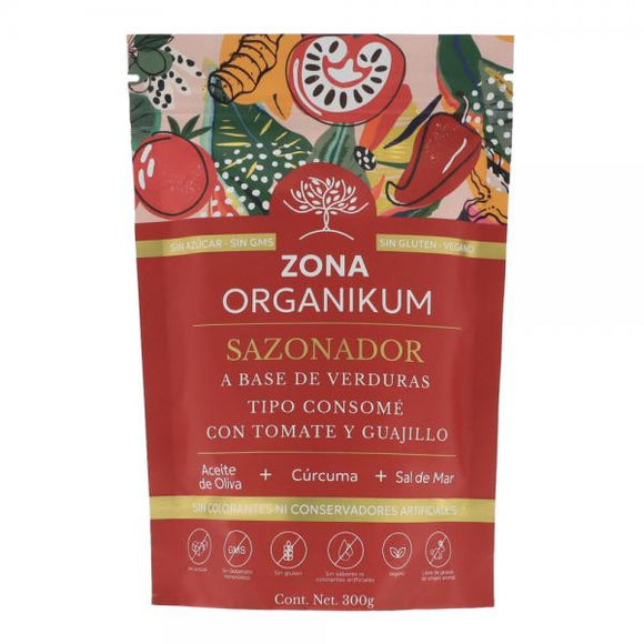 SAZONADOR CON TOMATE Y GUAJILLO 300 G.-ORGANIKUM