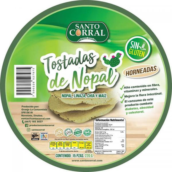 TOSTADAS NOPAL SANTO CORRAL