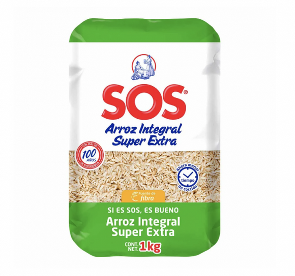 ARROZ INTEGRAL 1 KG. SOS